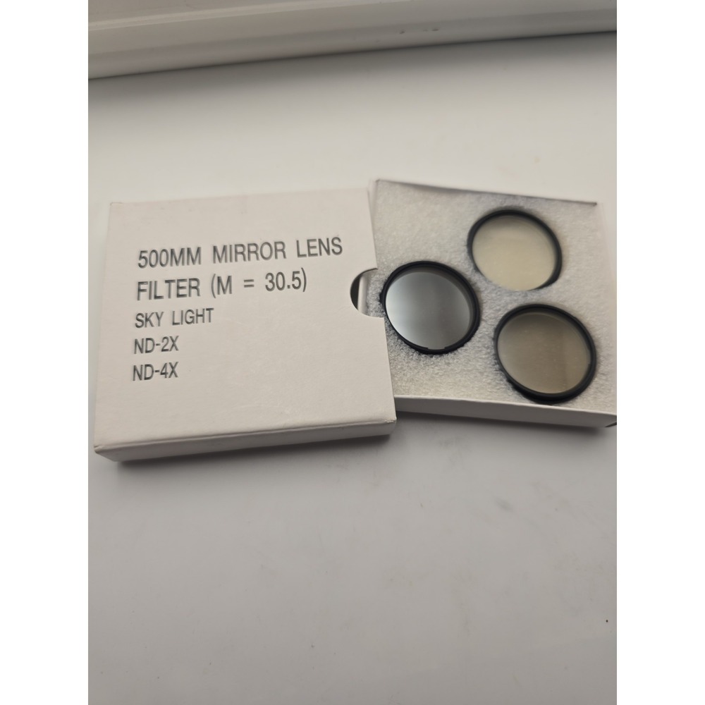 500mm Mirror‎ Lens Filter 30.5 Sky Light ND-2x and ND-4x set unbranded
